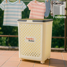Foldable Storage Basket with Wheels