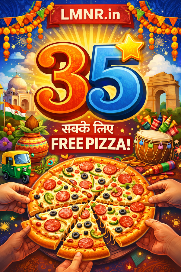 35 का आंकड़ा ⭐ FREE PIZZA for Everyone Only on LMNR.in | PAY Rs. 0 Get Dominos Voucher Upto Rs. 2500/-