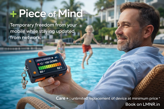 PRTG WiFi + Bluetooth Smart Monitor | Portable Network Alert Device with Buzzer, ACK Button & Clock Mode