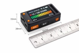 PRTG WiFi + Bluetooth Smart Monitor | Portable Network Alert Device with Buzzer, ACK Button & Clock Mode