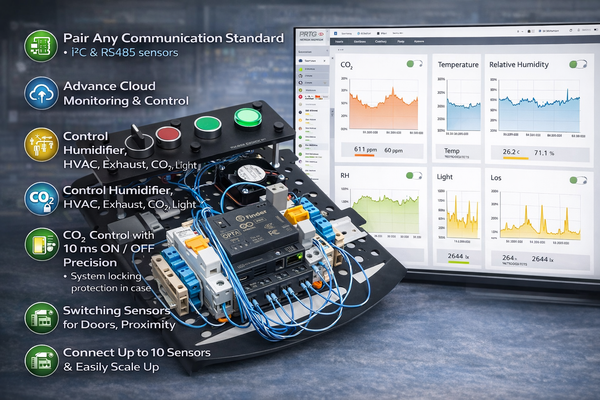 Smart Environmental Control & Monitoring Controller – Custom Programmed for Your Application (industrial Device, Cloud-Enabled) - Easy Scalable, OTA updates