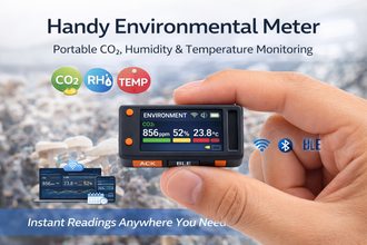 Mini Handheld CO₂, RH & Temperature Meter